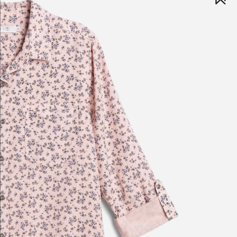 Billy T Chambray button down top - M